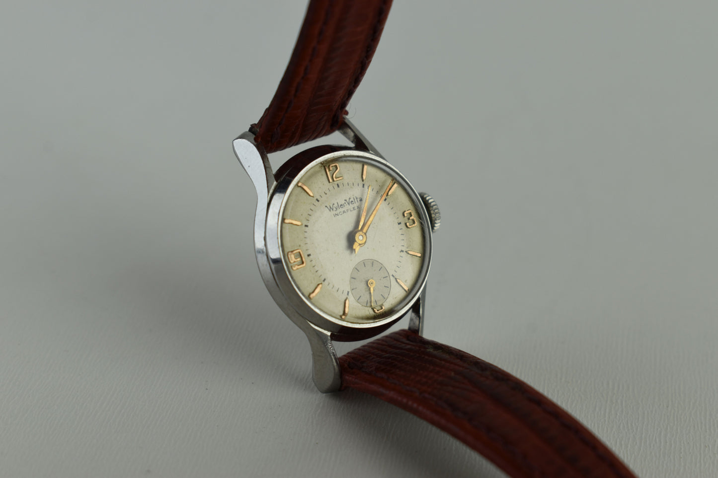 Wyler Vetta Incaflex cal 35 stainless steel 23mm Women watch, V.Good 8/10