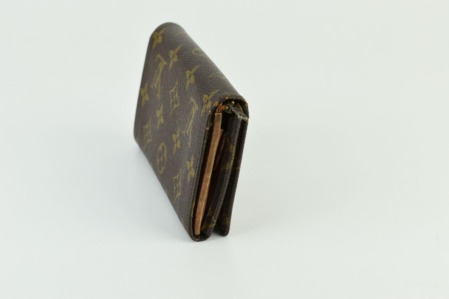 Louis Vuitton 80s (884 RA) Monogram Wallet 14cm x 8cm, Good 6/10