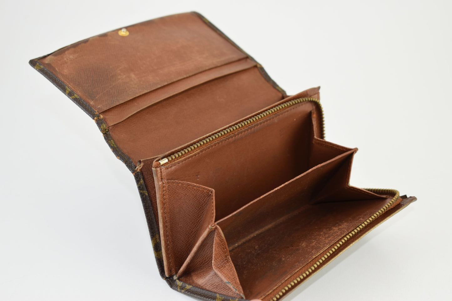 Louis Vuitton 80s (884 RA) Monogram Wallet 14cm x 8cm, Good 6/10