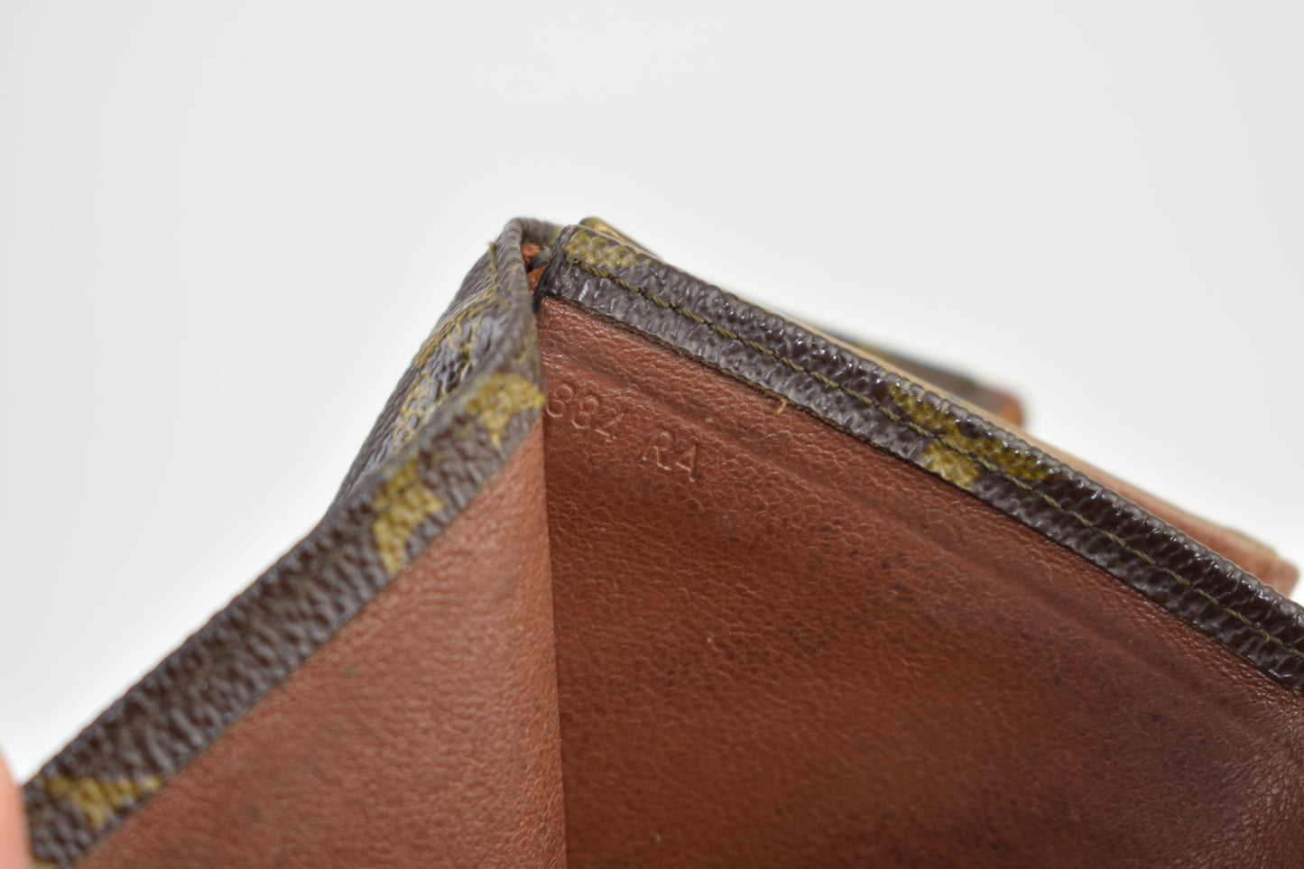 Louis Vuitton 80s (884 RA) Monogram Wallet 14cm x 8cm, Good 6/10