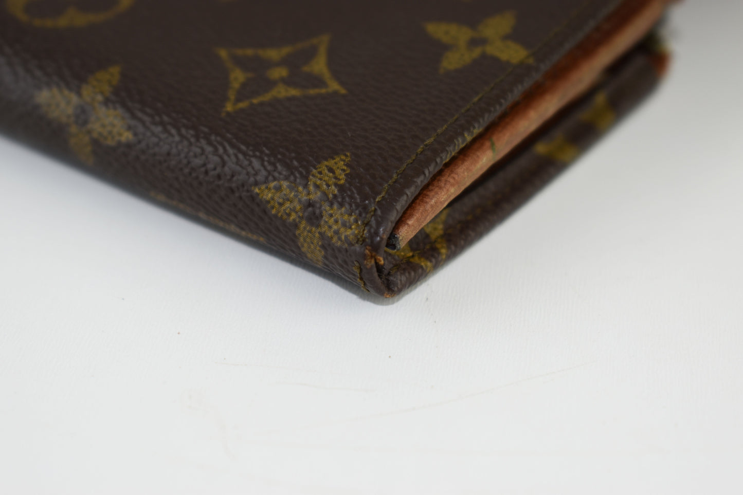 Louis Vuitton 80s (884 RA) Monogram Wallet 14cm x 8cm, Good 6/10