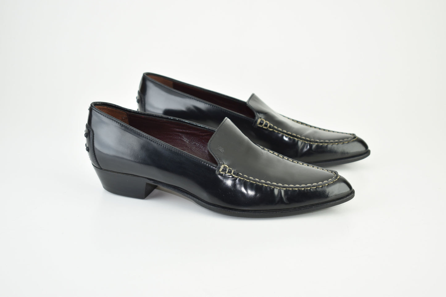 Tod's Women's Loafer Pointed Toe 3cm Heels Size EU39, Excellent 9/10