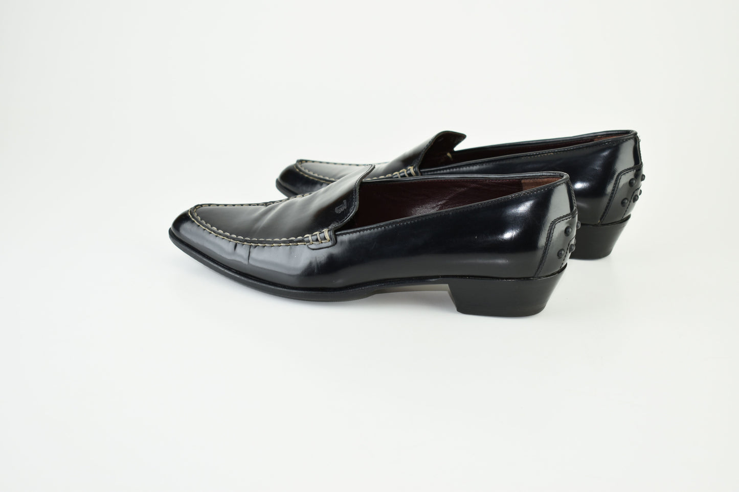 Tod's Women's Loafer Pointed Toe 3cm Heels Size EU39, Excellent 9/10