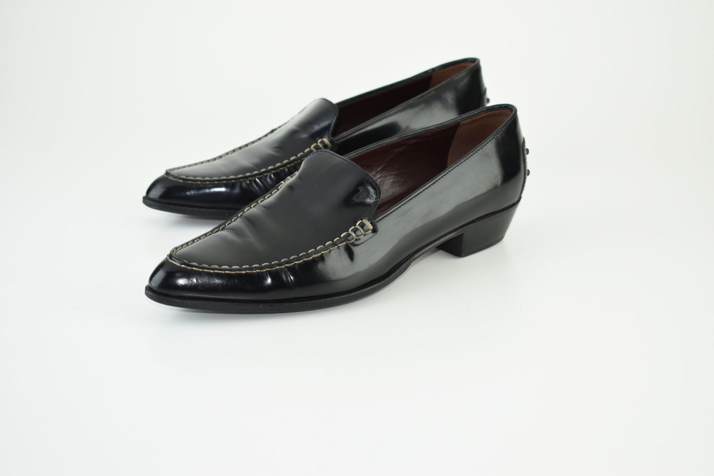 Tod's Women's Loafer Pointed Toe 3cm Heels Size EU39, Excellent 9/10