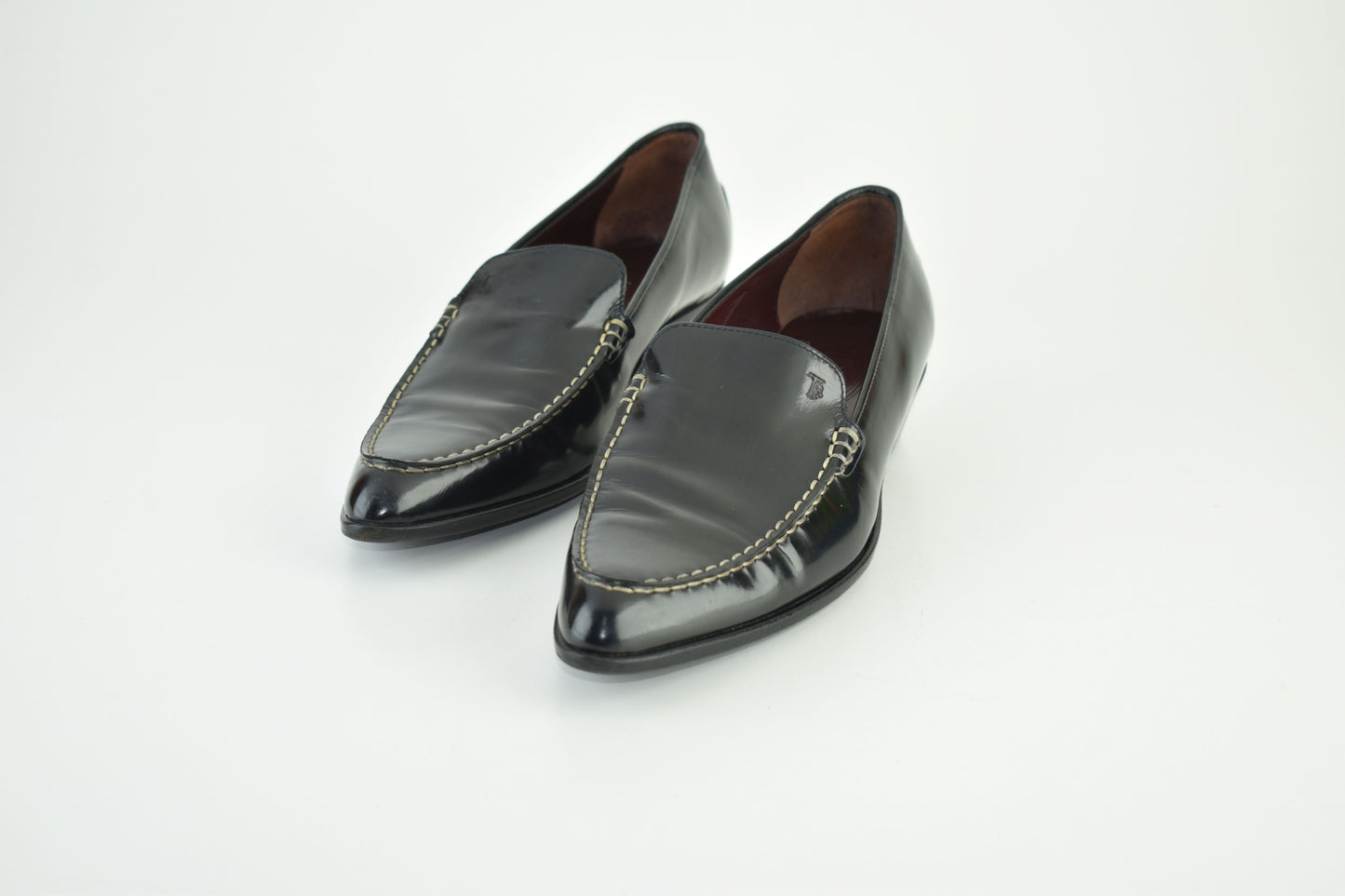 Tod's Women's Loafer Pointed Toe 3cm Heels Size EU39, Excellent 9/10