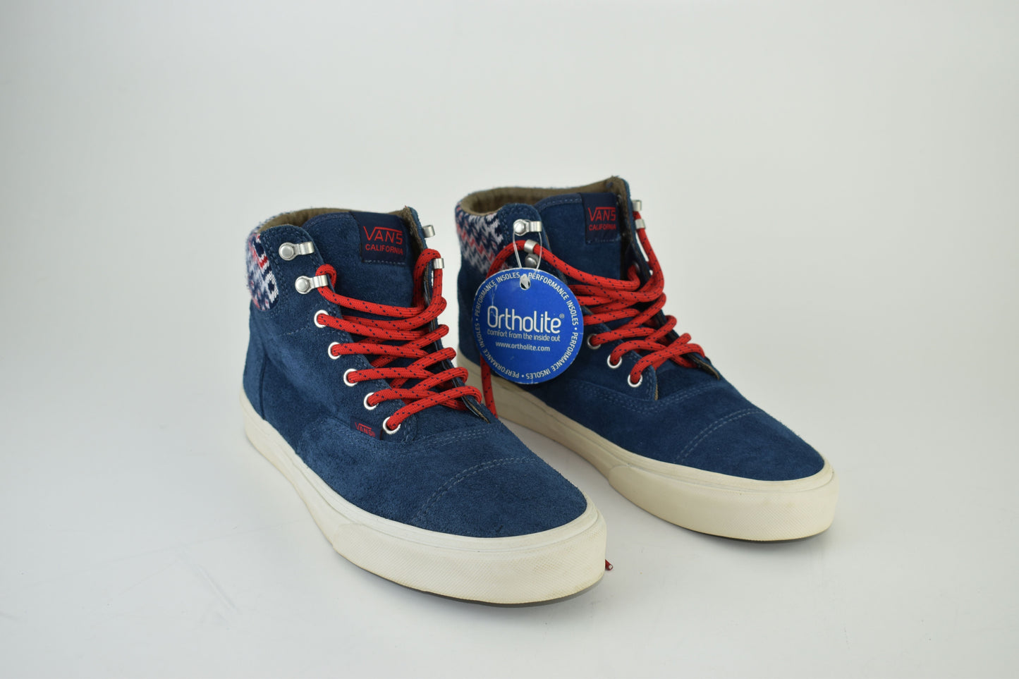 Vans California 106 Era Hi CA “Nordic Pack” Blue Suede Men Sneakers, Size EU 42.5, Excellent 10/10