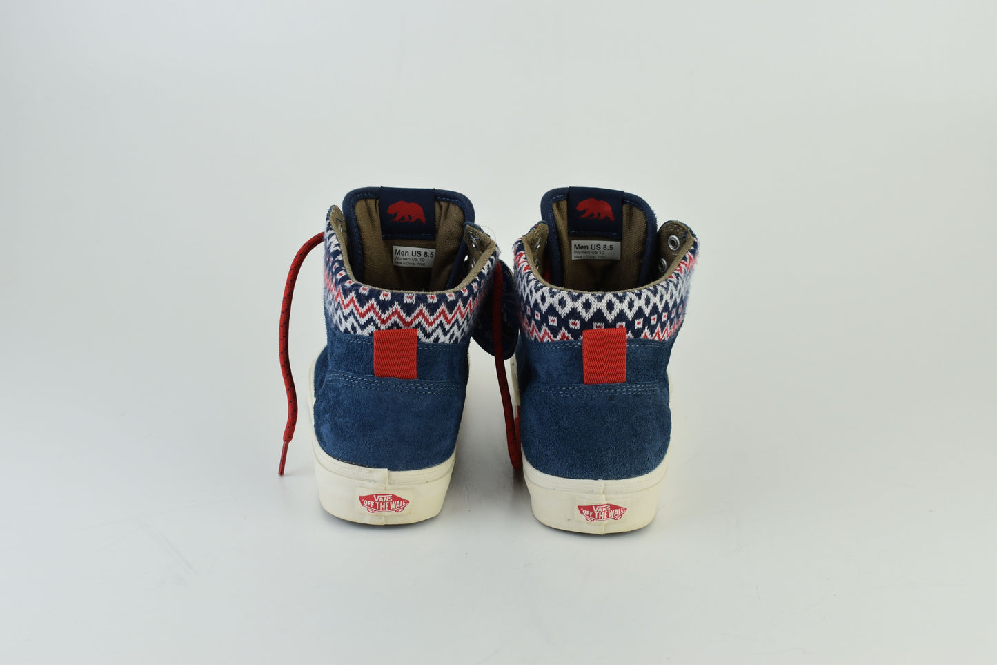 Vans California 106 Era Hi CA “Nordic Pack” Blue Suede Men Sneakers, Size EU 42.5, Excellent 10/10