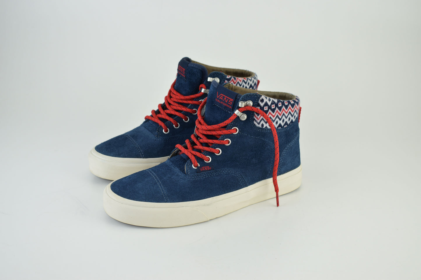 Vans California 106 Era Hi CA “Nordic Pack” Blue Suede Men Sneakers, Size EU 42.5, Excellent 10/10