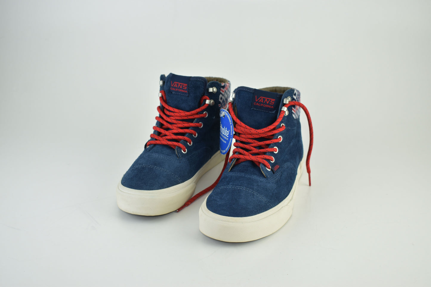 Vans California 106 Era Hi CA “Nordic Pack” Blue Suede Men Sneakers, Size EU 42.5, Excellent 10/10