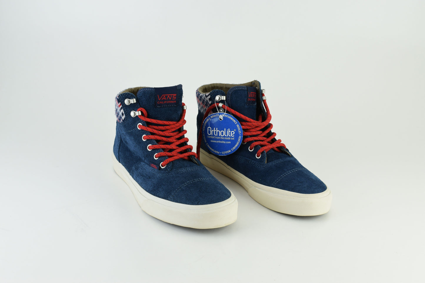 Vans California 106 Era Hi CA “Nordic Pack” Blue Suede Men Sneakers, Size EU 42.5, Excellent 10/10