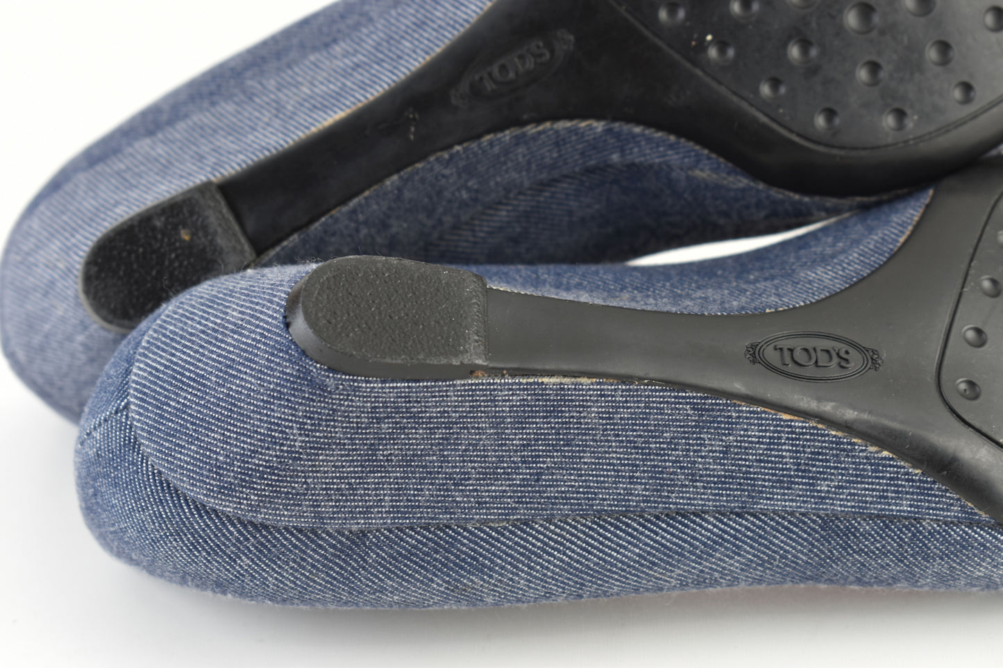 Tod’s Denim Red Wedge Women Pumps 3cm heel , Size EU 39, Excellent 9/10
