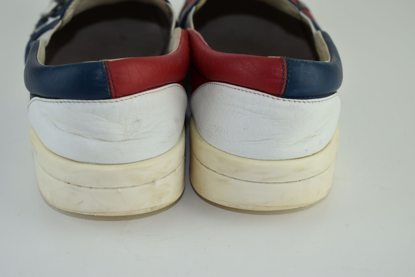 Moschino Mens British Flag Low Top Slip On Men Sneakers, Size EU 43, Good 6/10
