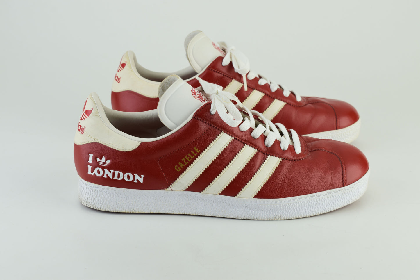 Adidas Gazelle Limited Edition I Love London Low Red Men Sneakers, Size 46, V.Good 7/10