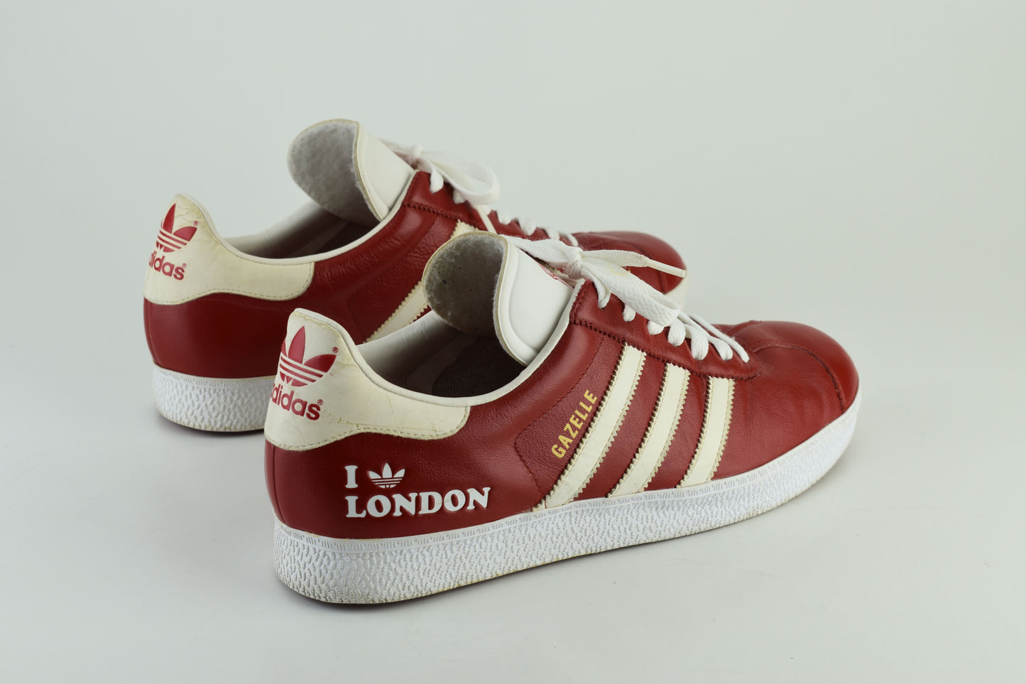 Adidas Gazelle Limited Edition I Love London Low Red Men Sneakers, Size 46, V.Good 7/10