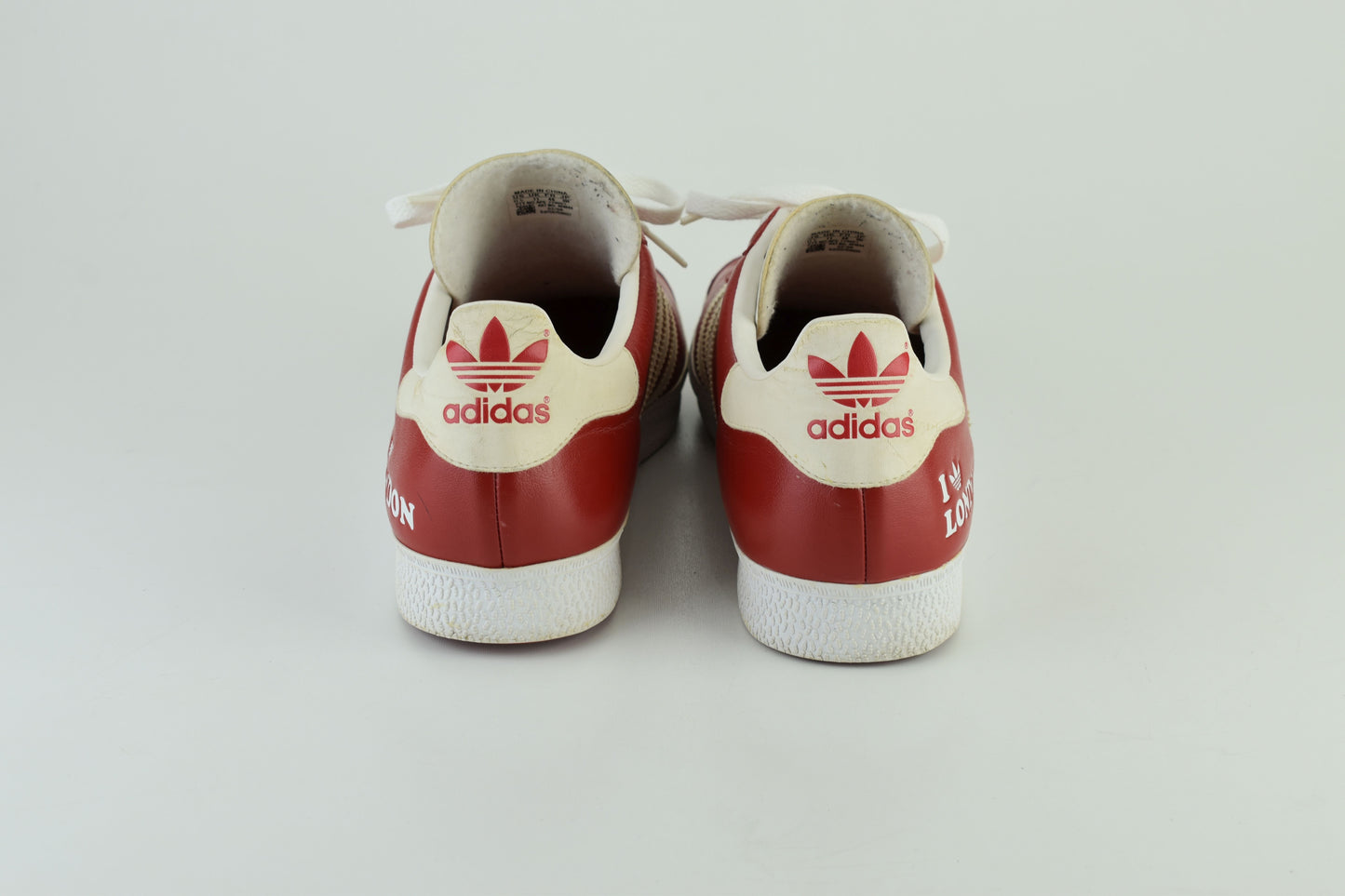 Adidas Gazelle Limited Edition I Love London Low Red Men Sneakers, Size 46, V.Good 7/10