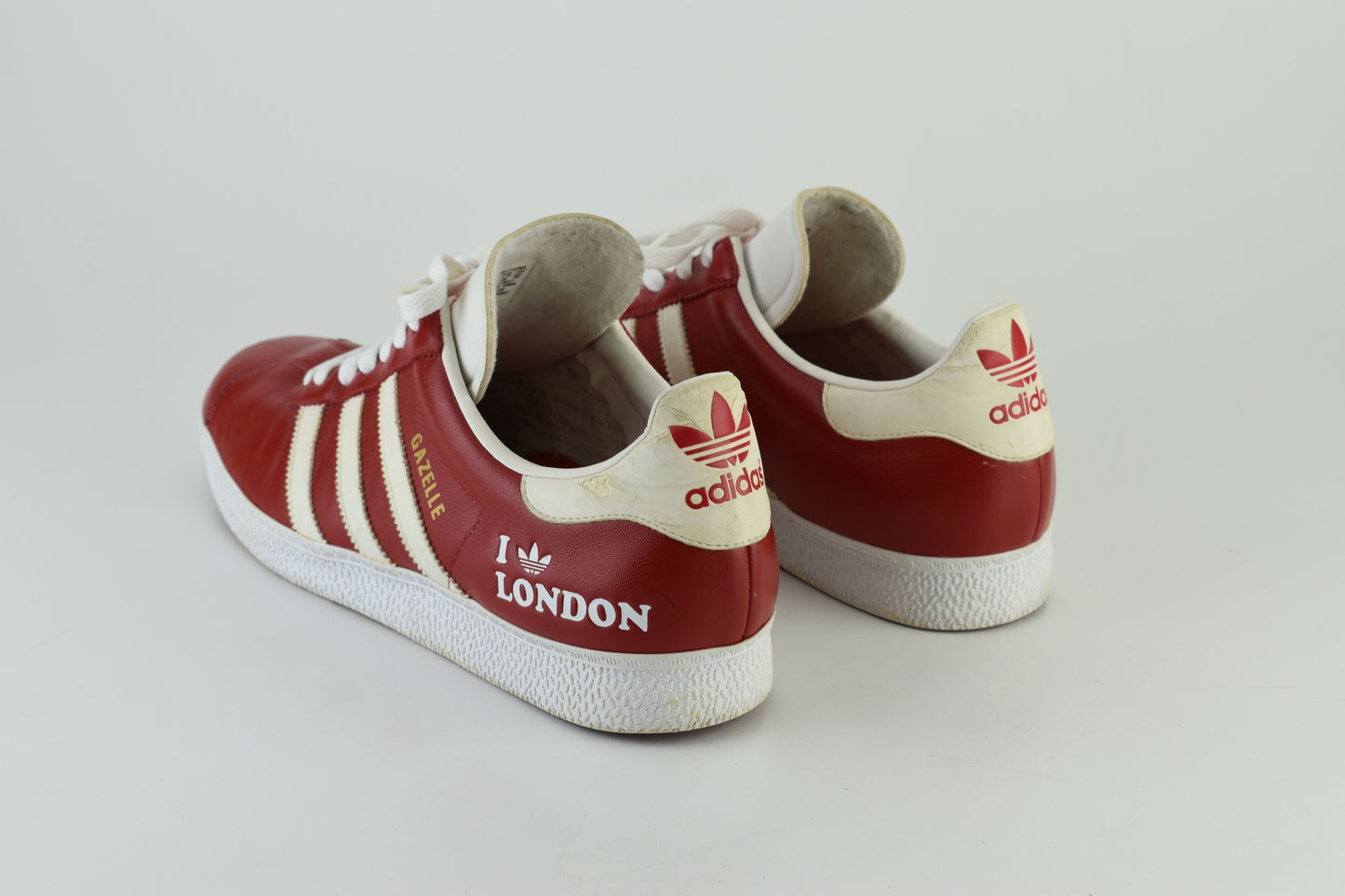Adidas Gazelle Limited Edition I Love London Low Red Men Sneakers, Size 46, V.Good 7/10