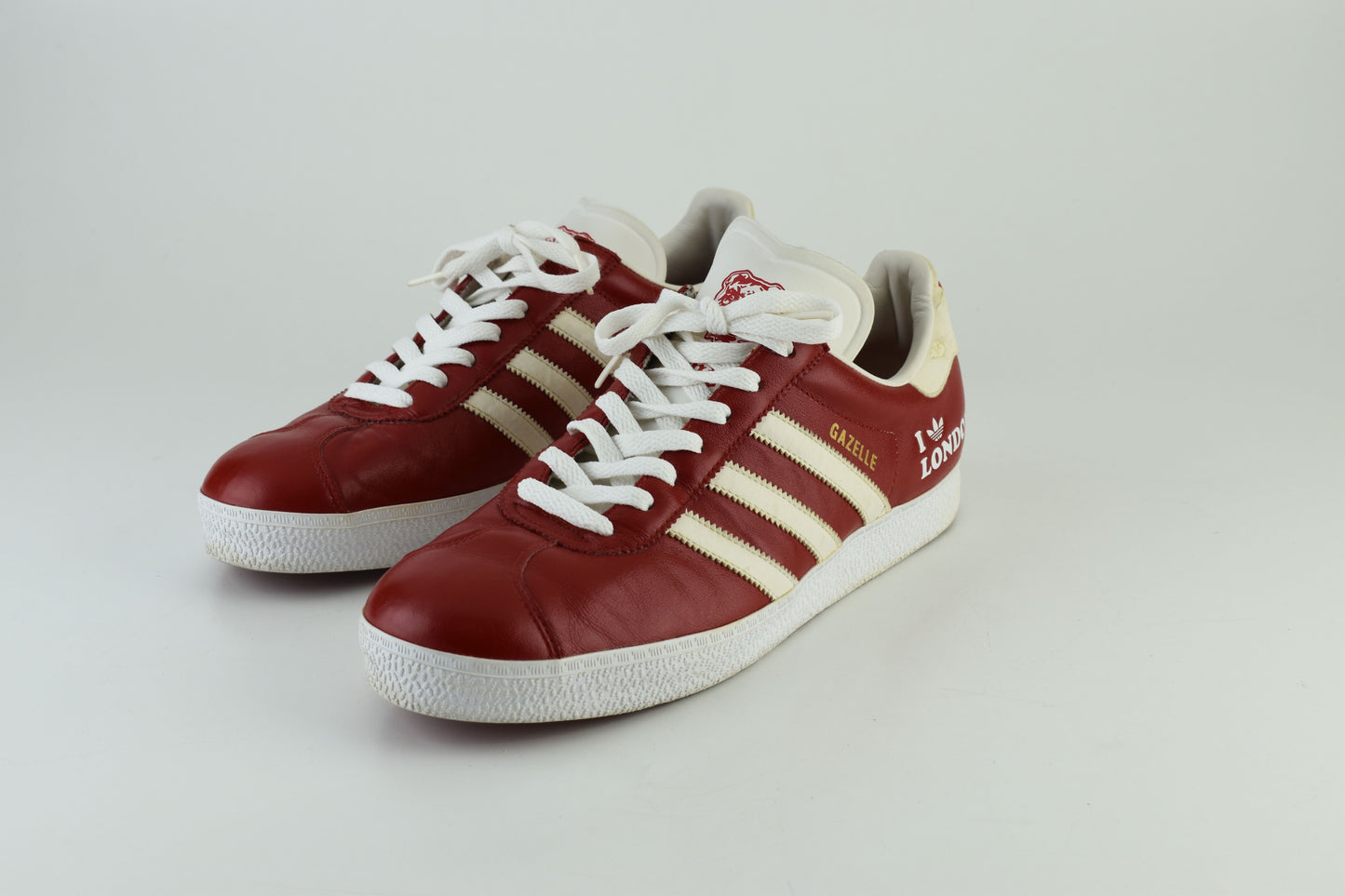 Adidas Gazelle Limited Edition I Love London Low Red Men Sneakers, Size 46, V.Good 7/10