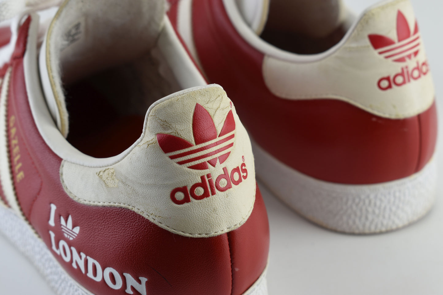 Adidas Gazelle Limited Edition I Love London Low Red Men Sneakers, Size 46, V.Good 7/10