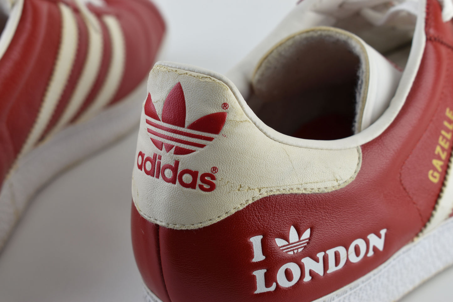 Adidas Gazelle Limited Edition I Love London Low Red Men Sneakers, Size 46, V.Good 7/10