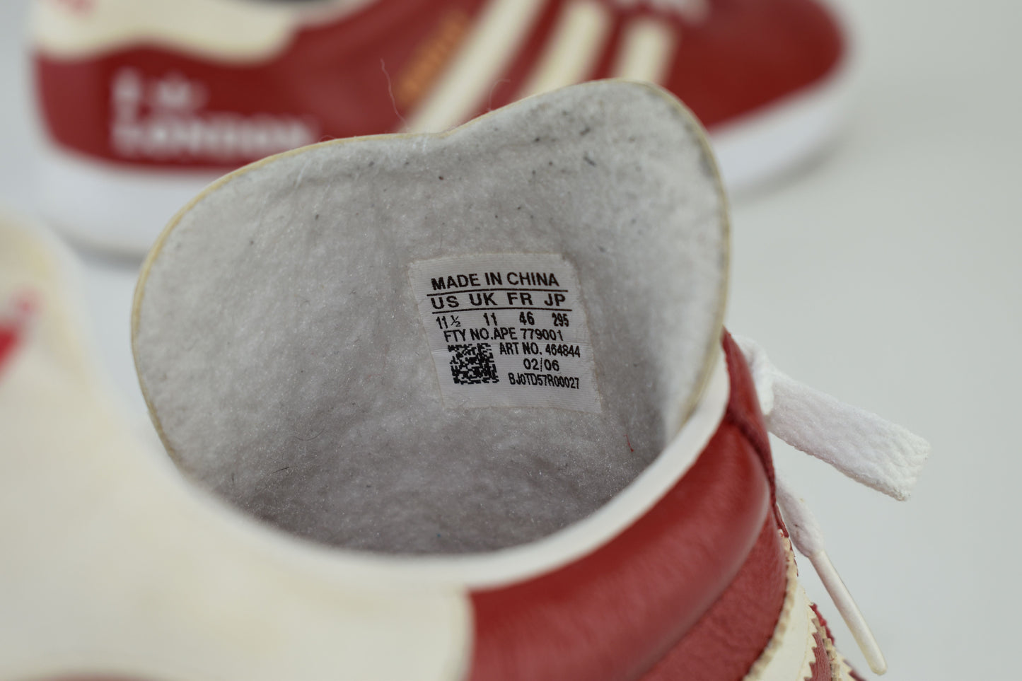 Adidas Gazelle Limited Edition I Love London Low Red Men Sneakers, Size 46, V.Good 7/10