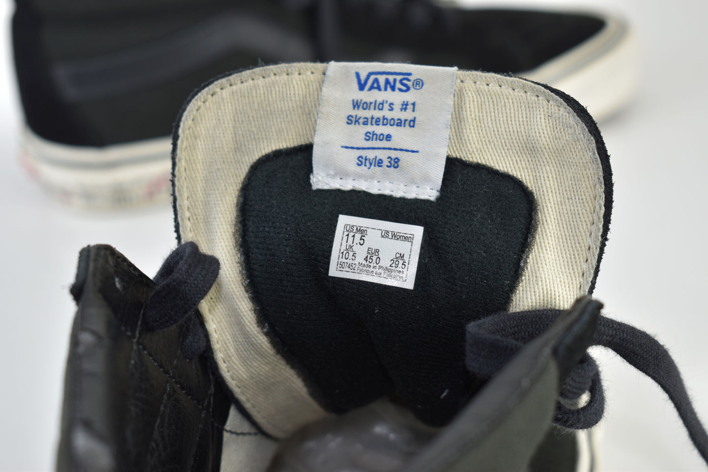 VANS Sk8-Hi 38 DX Anaheim Factory - Heavy Metal Tape Men Sneakers, Size EU 45, V.Good 7/10