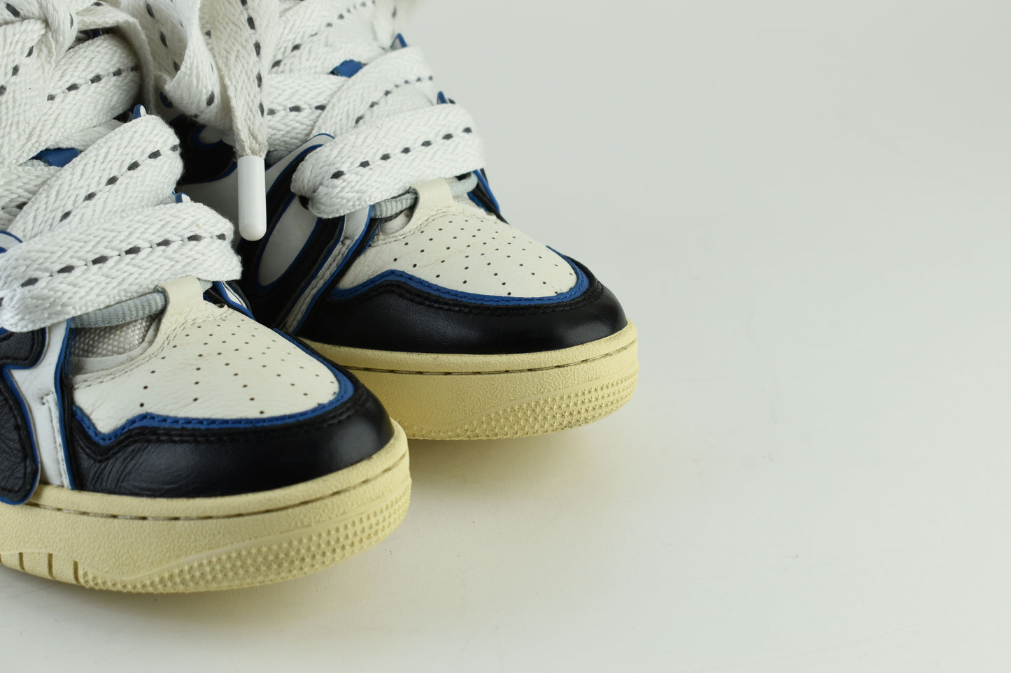 Old Order Retro Skater 001 Blue Unisex Shoes, Size EU 37, Excellent 9/10