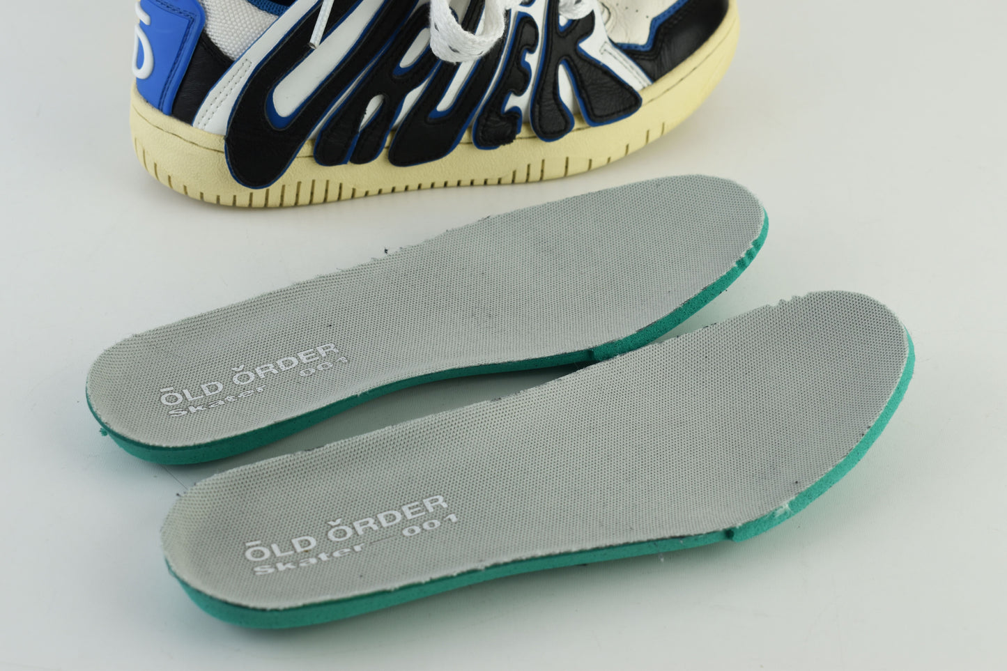 Old Order Retro Skater 001 Blue Unisex Shoes, Size EU 37, Excellent 9/10