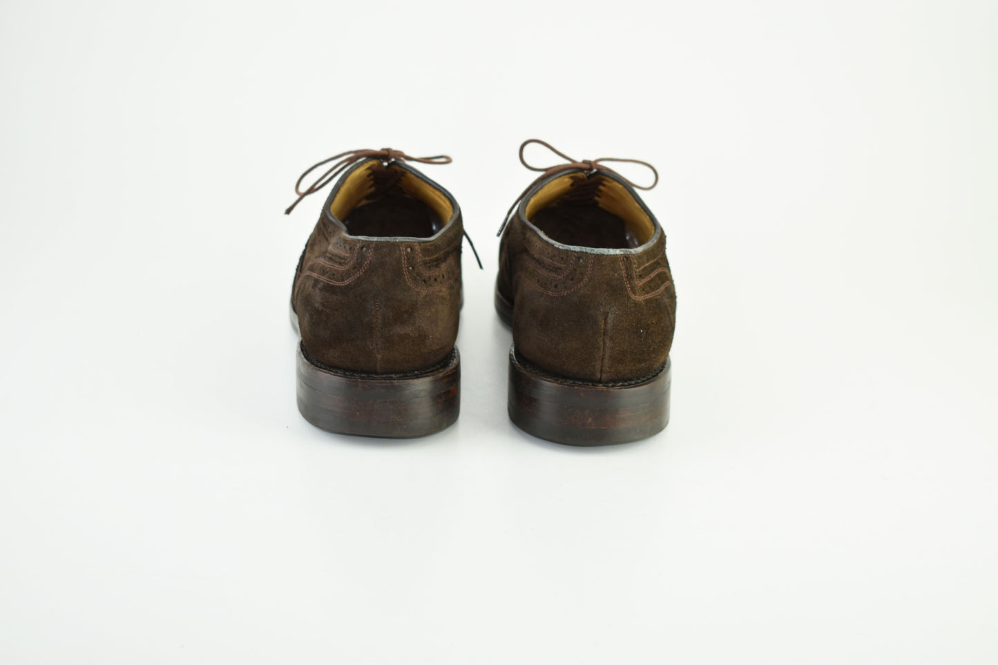 Ambiorix Brown Suede Oxford Brogues Men Shoes, Size EU 43.5, V.Good 7/10