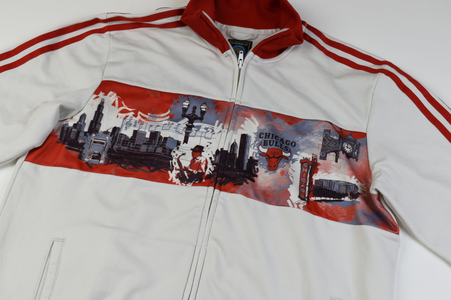 Adidas 2011 NBA Chicago Bulls Track Top Size M, V.Good 7/10