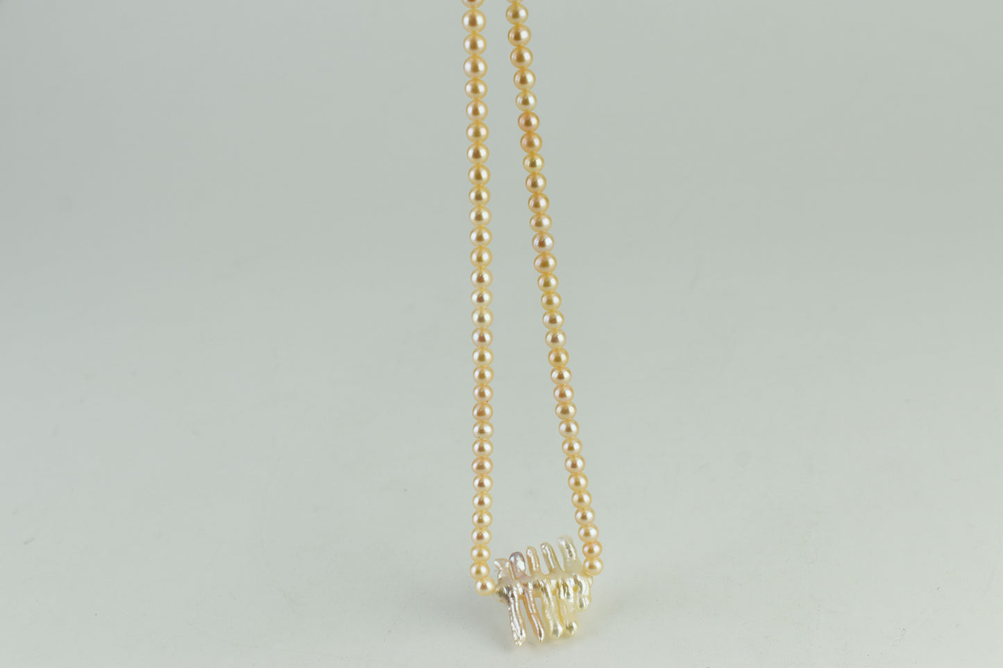Langer Austria Creamy Ø 6.4mm Pearls , 46cm Long, 32g, Women Necklace, Excellent 9/10