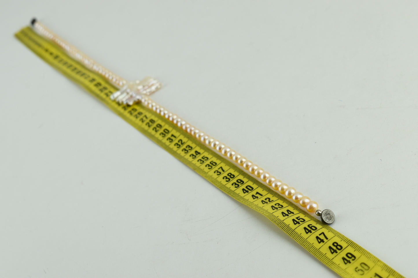 Langer Austria Creamy Ø 6.4mm Pearls , 46cm Long, 32g, Women Necklace, Excellent 9/10