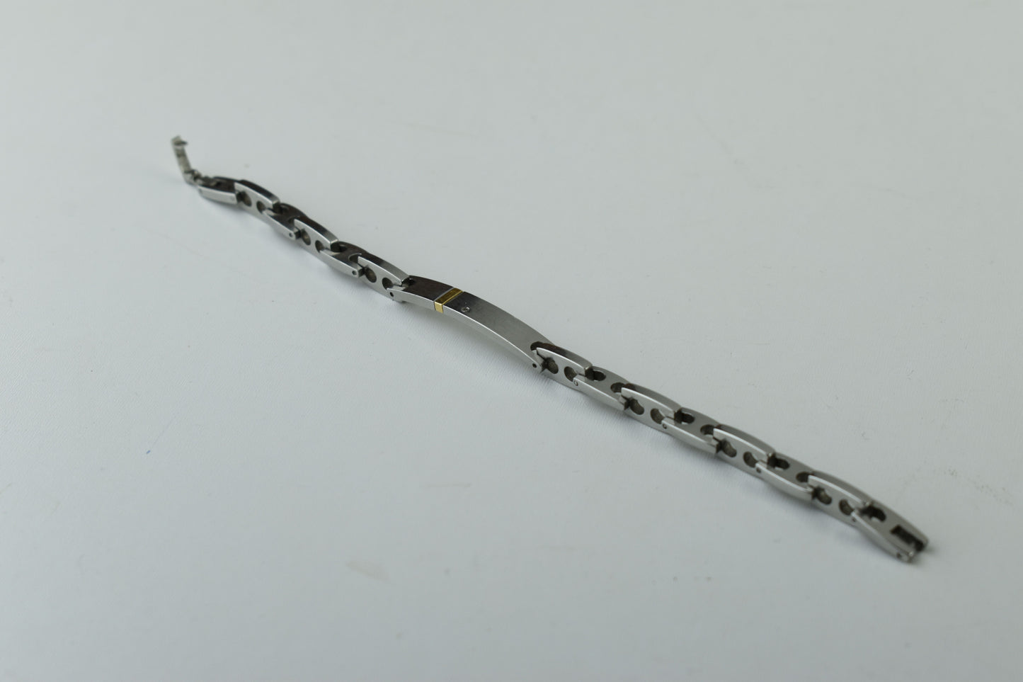 Bliss By Damiani Joint Stainless Steel+ 18K Gold (0.2g)+ Diamond Bracelet 18cmx0.63cm, V.Good 7/10