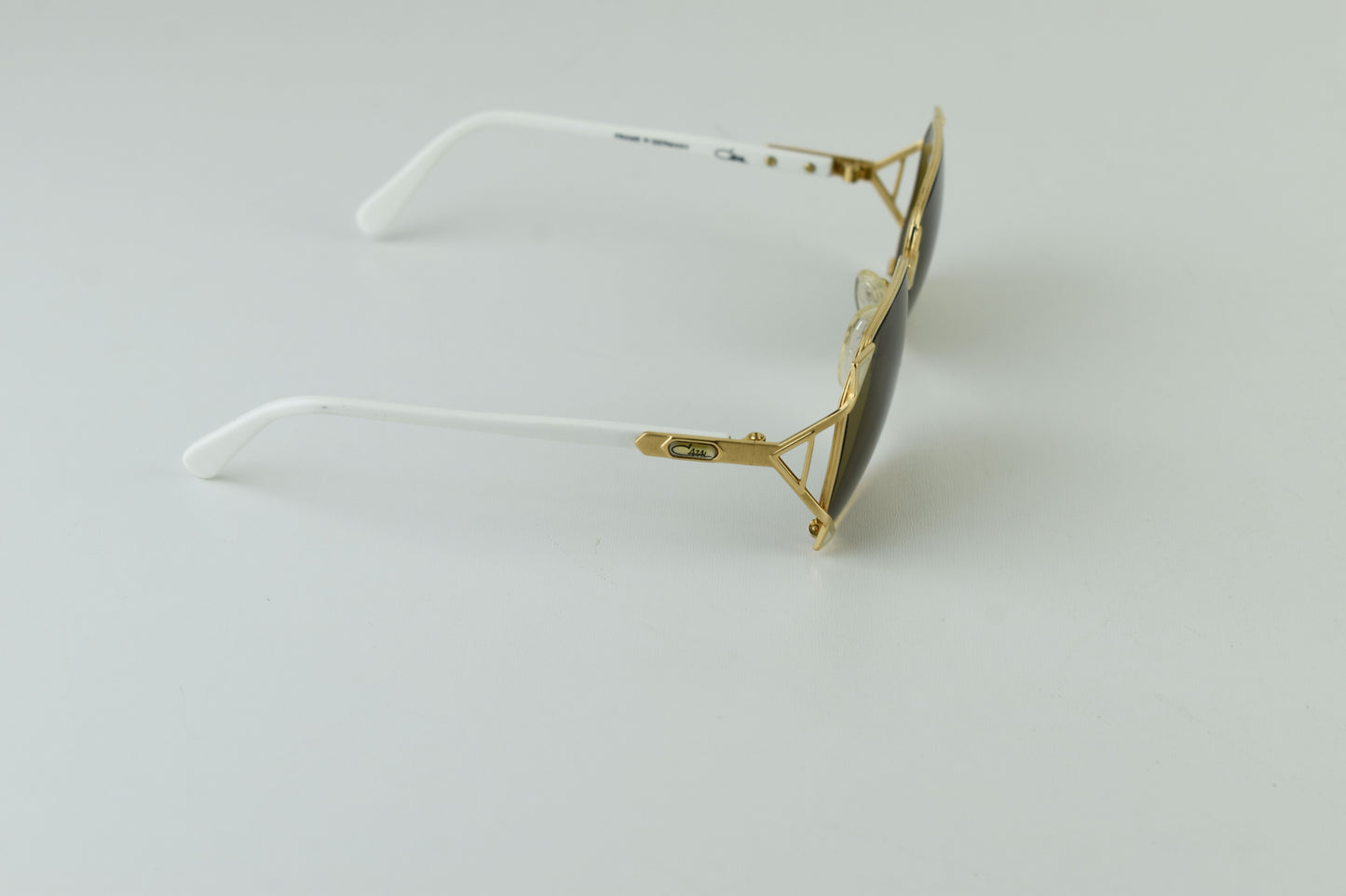 Cazal West Germany Model 236 Col. 97/08 Gold White Women Sunglasses 57-15, V.Good 8/10
