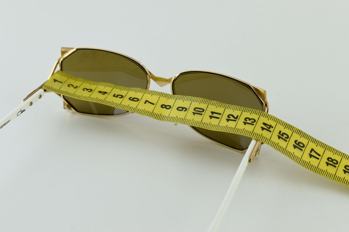 Cazal West Germany Model 236 Col. 97/08 Gold White Women Sunglasses 57-15, V.Good 8/10