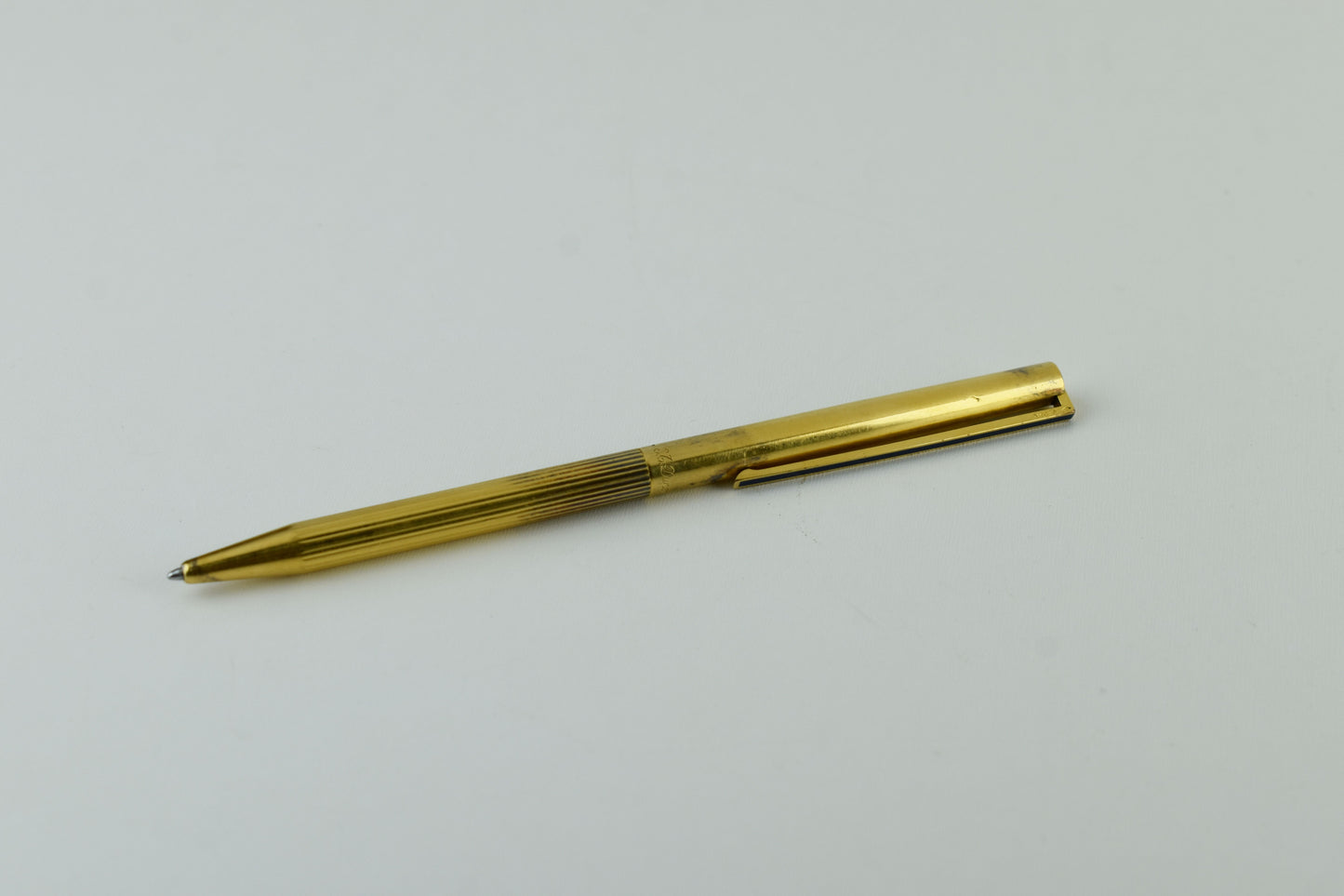 ST Dupont Classic Vermeil 925 Silver Gold Filled Ballpoint Pen, V.Good 7/10