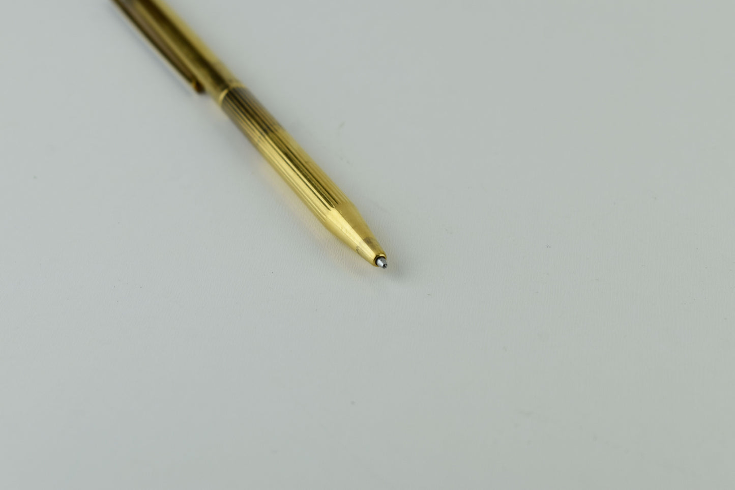 ST Dupont Classic Vermeil 925 Silver Gold Filled Ballpoint Pen, V.Good 7/10