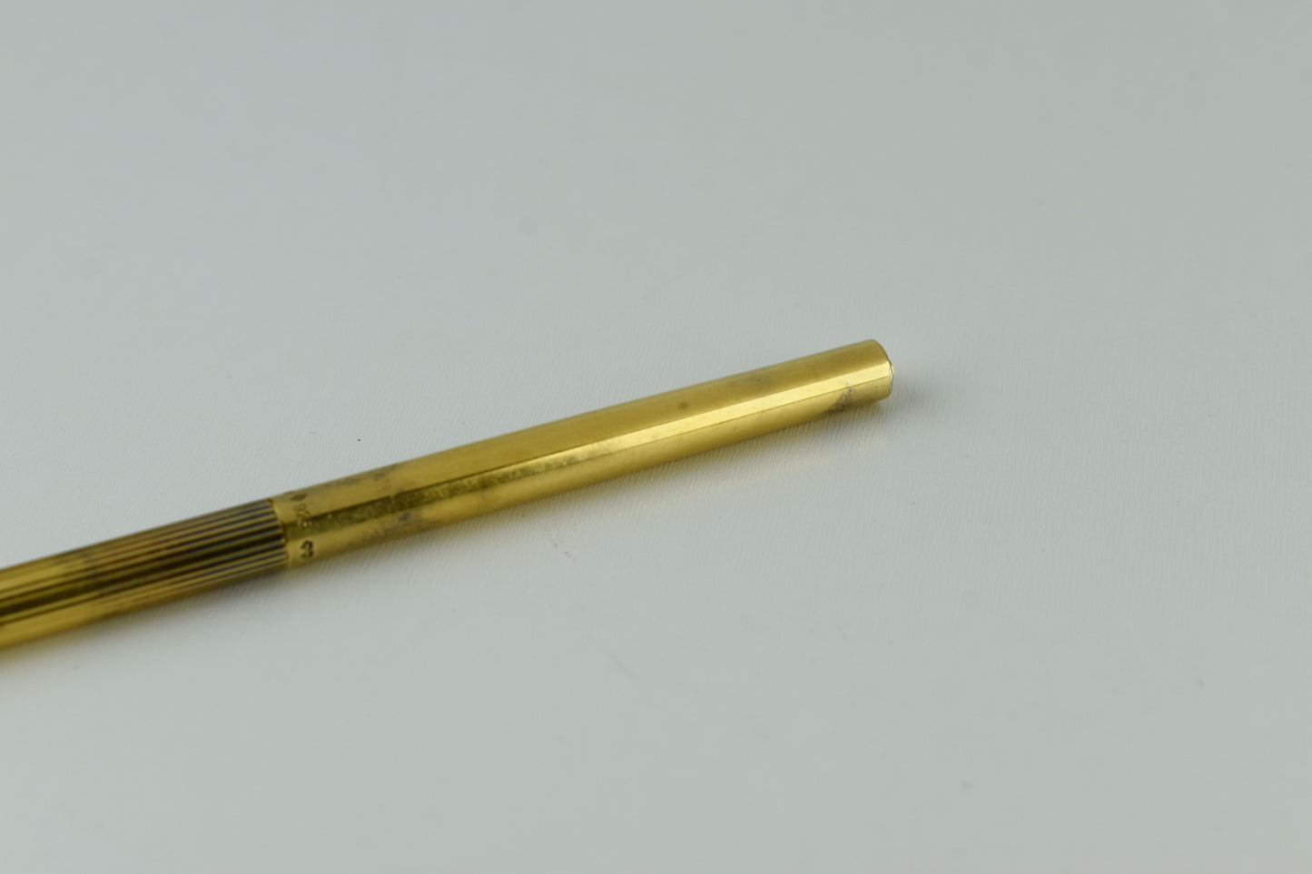 ST Dupont Classic Vermeil 925 Silver Gold Filled Ballpoint Pen, V.Good 7/10