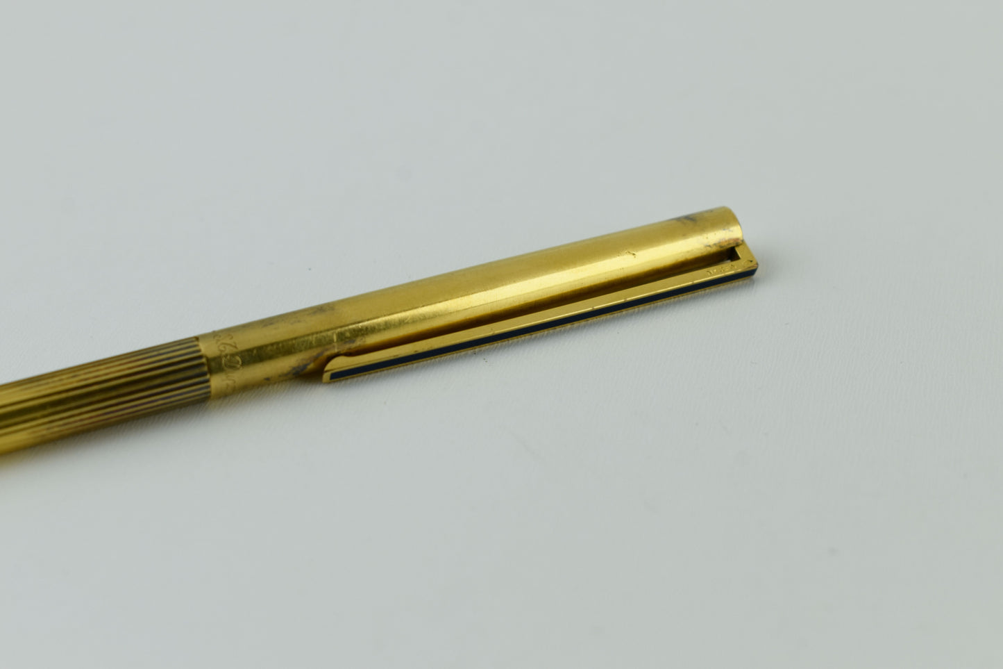 ST Dupont Classic Vermeil 925 Silver Gold Filled Ballpoint Pen, V.Good 7/10