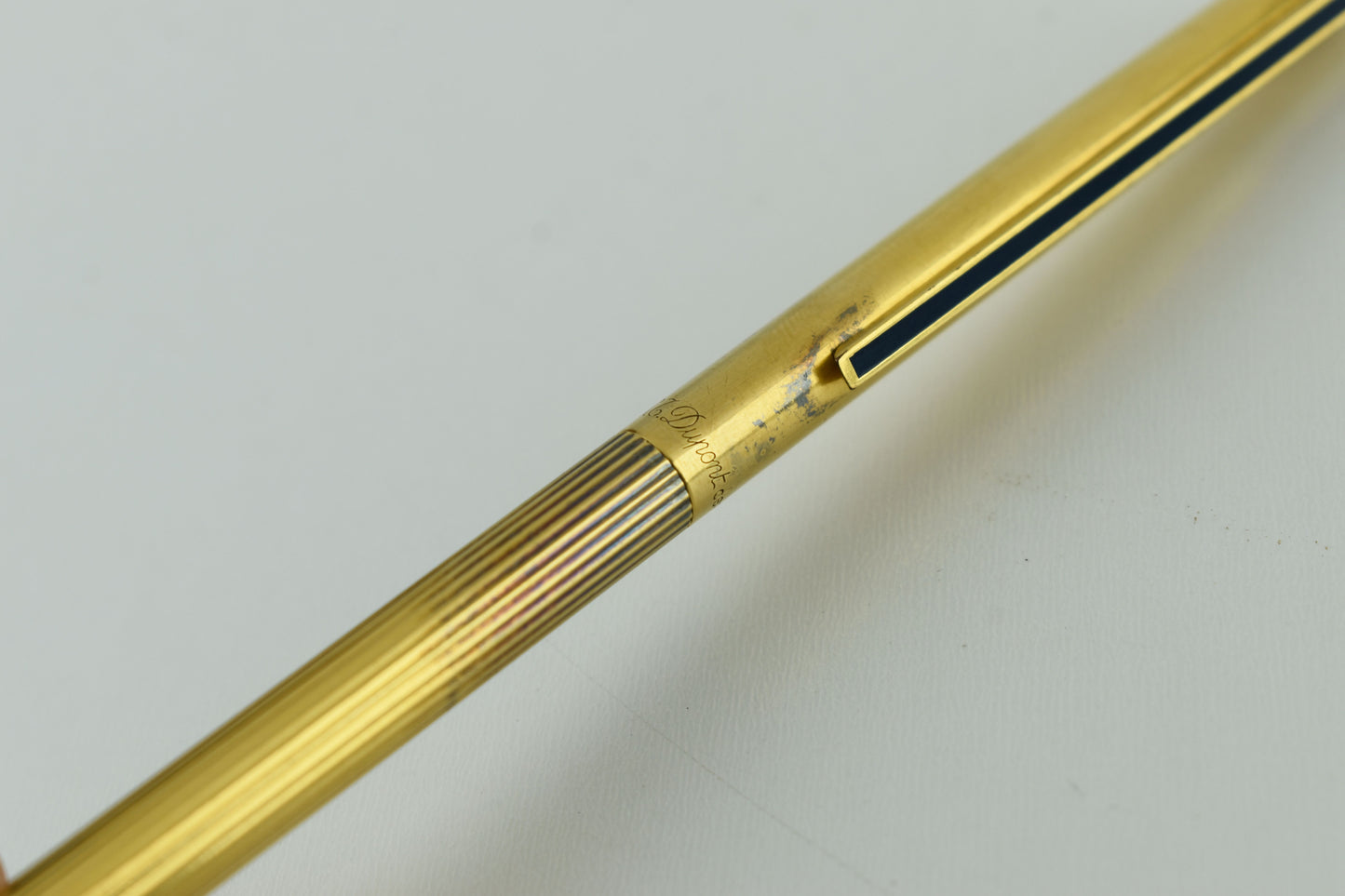 ST Dupont Classic Vermeil 925 Silver Gold Filled Ballpoint Pen, V.Good 7/10