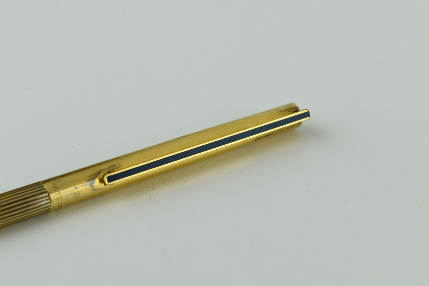 ST Dupont Classic Vermeil 925 Silver Gold Filled Ballpoint Pen, V.Good 7/10