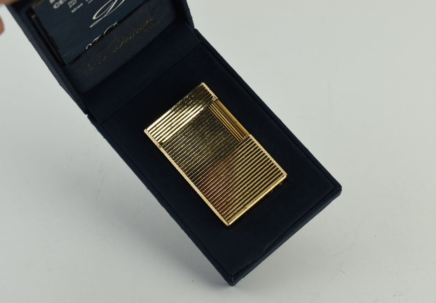 S.T. Dupont Paris Lighter 20u Gold Plated 1978 Box and Paper, Excellent 10/10 (AS IS ممجرباش)
