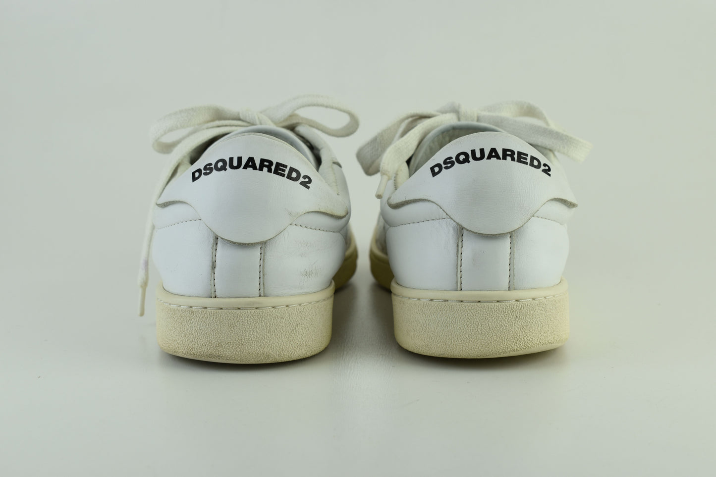 Dsquared2 Santa Monica White Leather Sneakers Men Size EU 41, V.Good 7/10