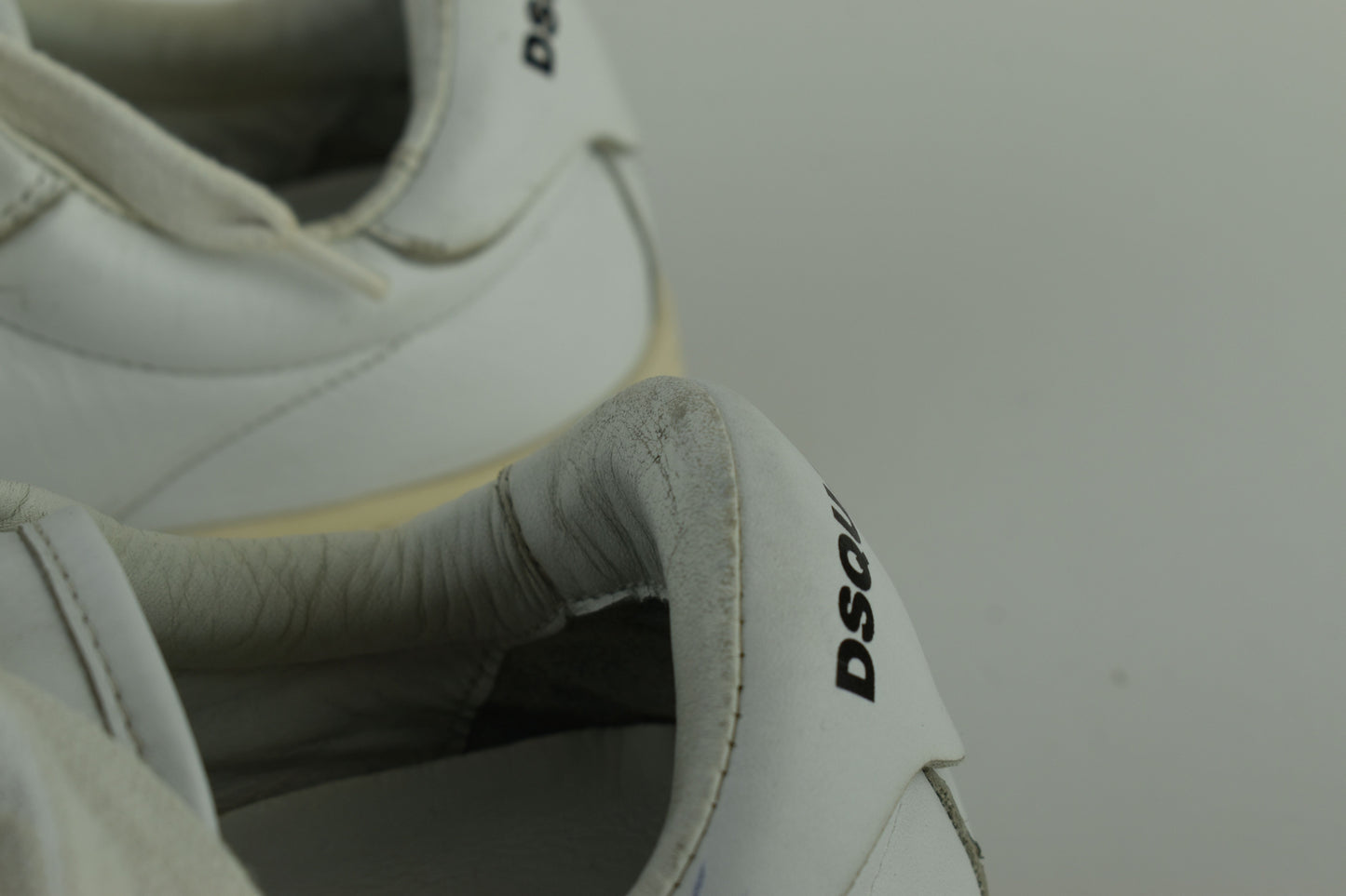 Dsquared2 Santa Monica White Leather Sneakers Men Size EU 41, V.Good 7/10