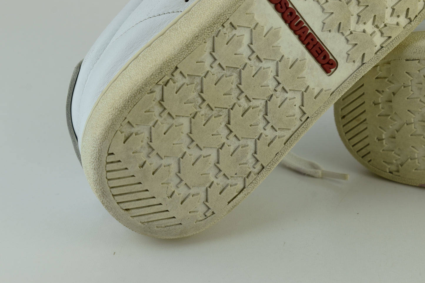 Dsquared2 Santa Monica White Leather Sneakers Men Size EU 41, V.Good 7/10