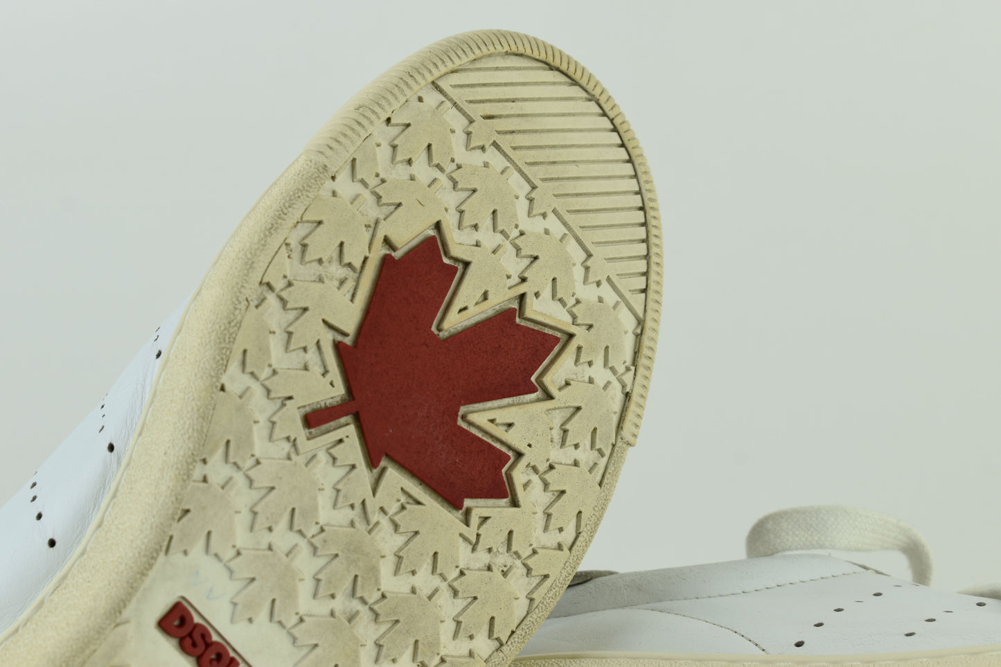 Dsquared2 Santa Monica White Leather Sneakers Men Size EU 41, V.Good 7/10