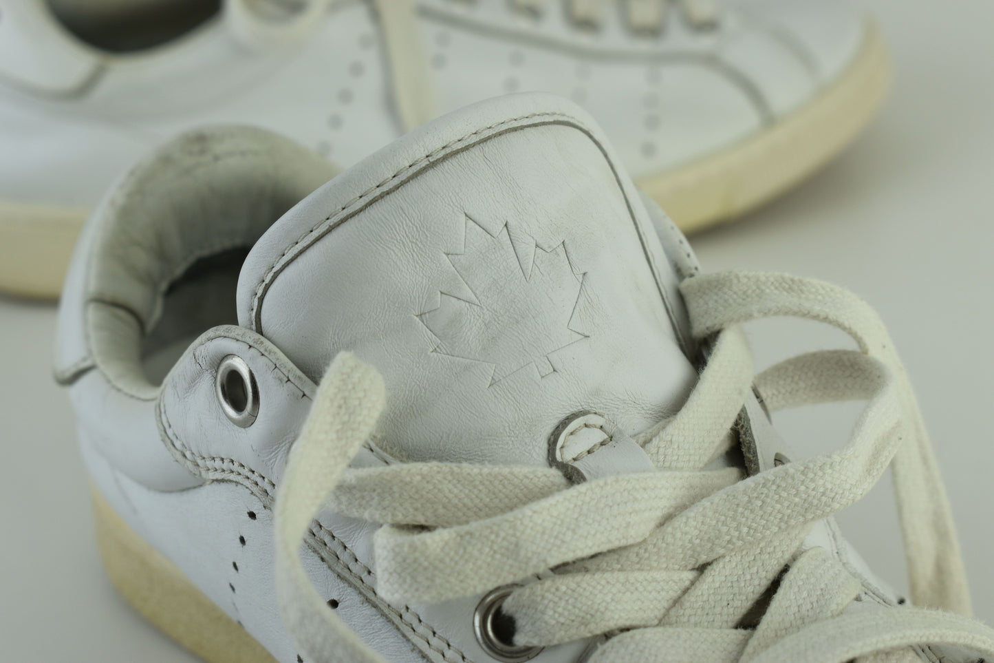 Dsquared2 Santa Monica White Leather Sneakers Men Size EU 41, V.Good 7/10