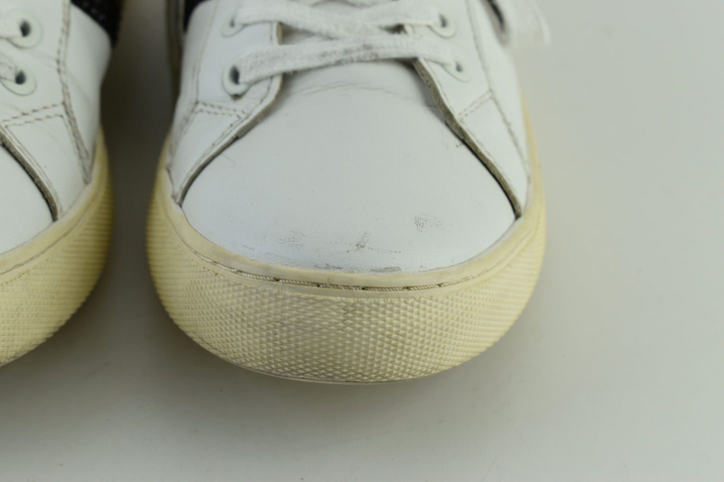 MARC JACOBS Women Low Top Crystals Leather Sneakers Size EU 39, Good 6/10