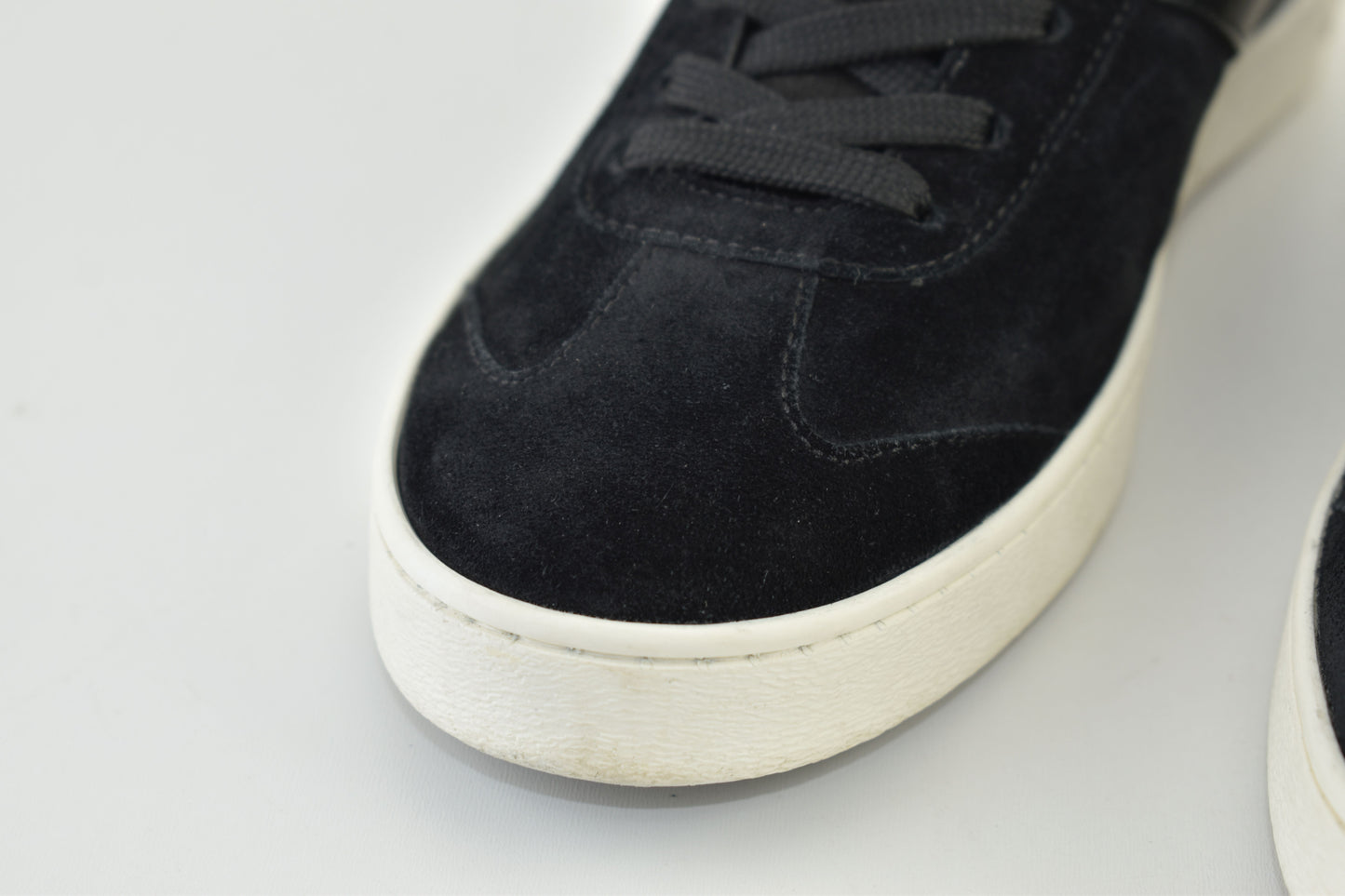 Tod's Suede Leather Low top Black Women Sneakers, Size EU 38, Excellent 9/10