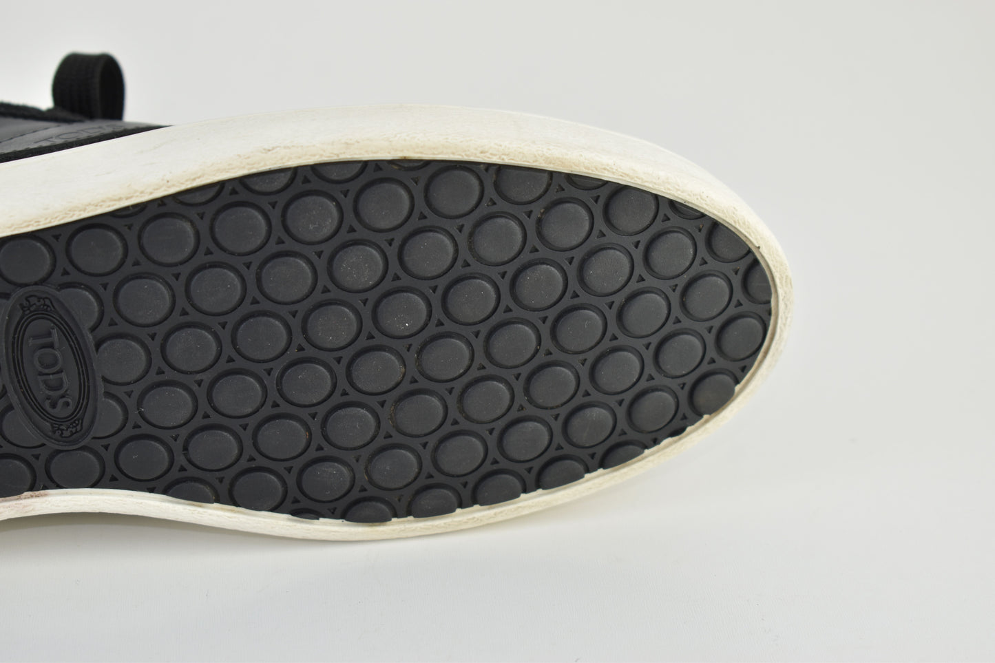 Tod's Suede Leather Low top Black Women Sneakers, Size EU 38, Excellent 9/10