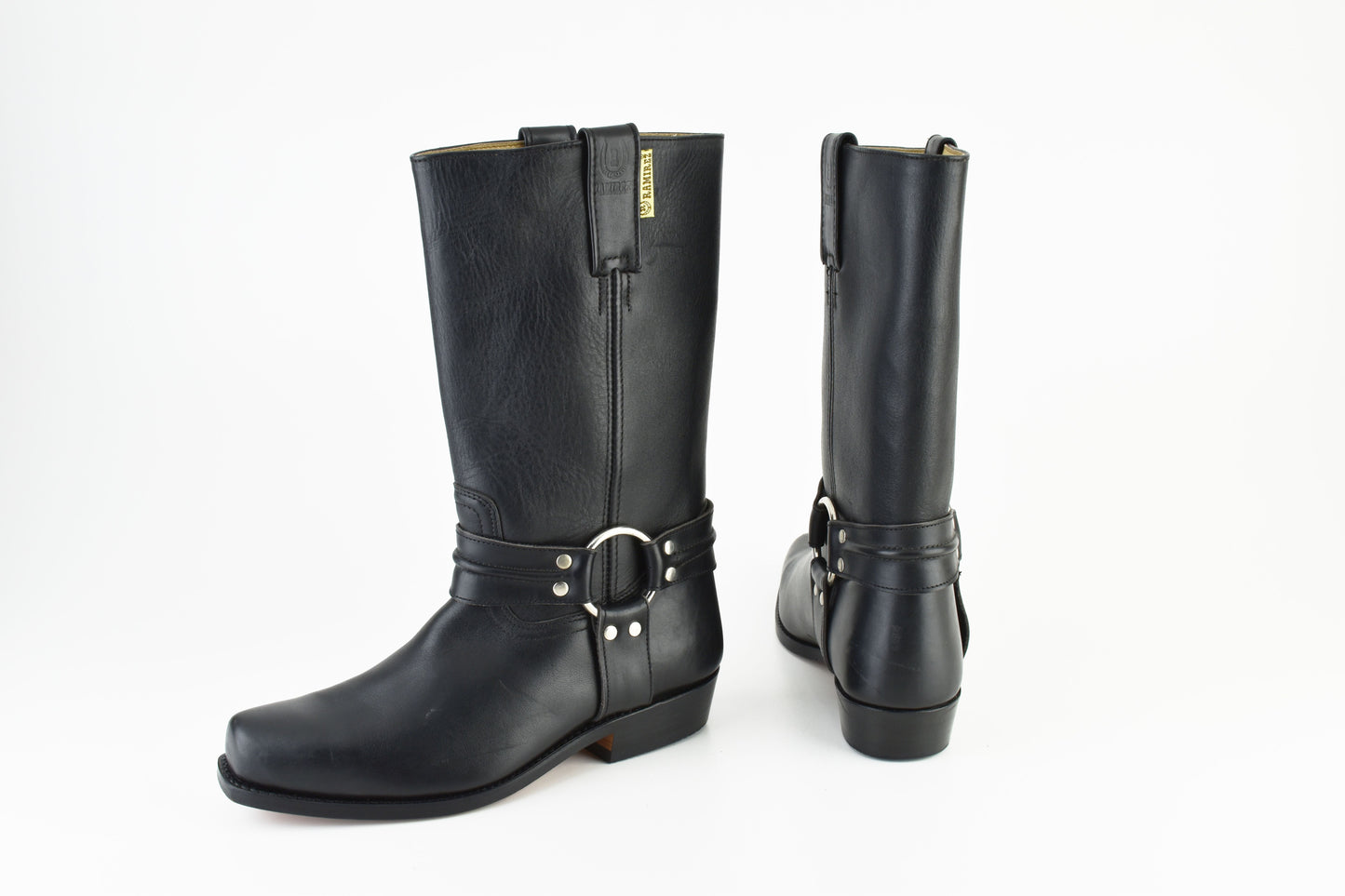 Ramirez Harness Tall Pull On Riding Black Leather Women Boots, Size EU 41, Excellent 10/10